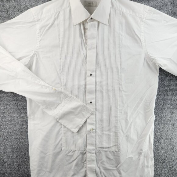 Eton 16 Savoy Men All Cotton French Cuff Contemporary White Formal Dress Shirt - Picture 2 of 16